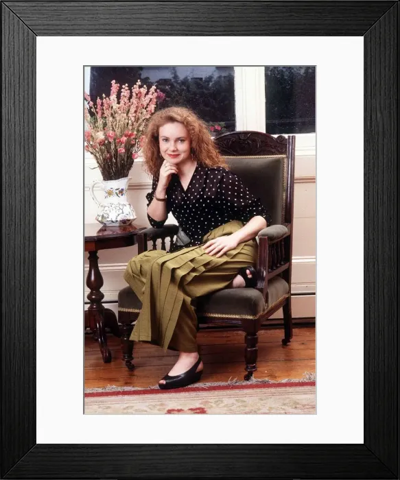 Framed Print : Rowenta Mohr actress August 1989 Framed Print : Rowenta Mohr actress August 1989