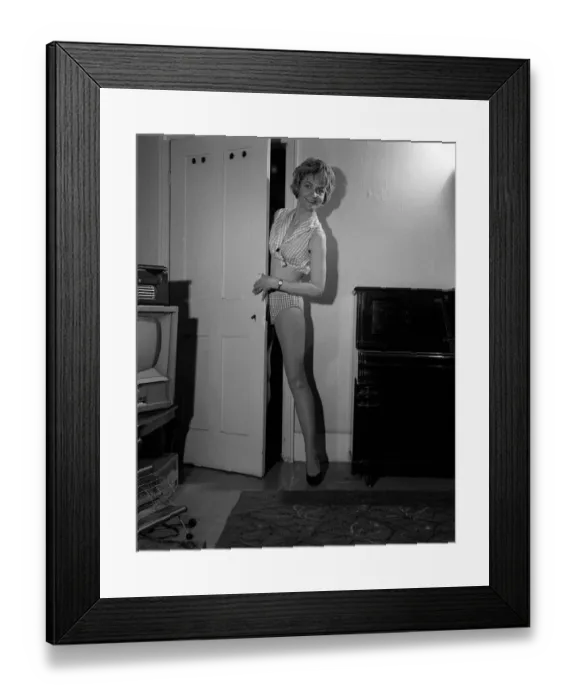 Framed Print : Sheila Hancock April 1961 Actress Bikini