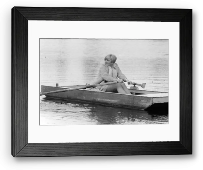 Framed Print : Sheila Hancock Actress 1968 At Liphook Health Farm Pictured Rowing Boat Framed Print : Sheila Hancock Actress 1968 At Liphook Health Farm Pictured Rowing Boat