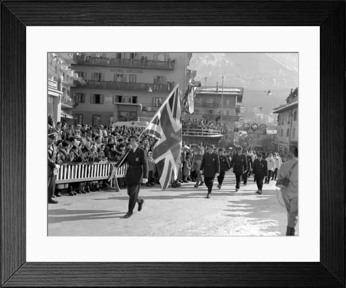 Framed Print : 1956 Winter Olympic Games at Cortina d Ampezzo in Italy Framed Print : 1956 Winter Olympic Games at Cortina d Ampezzo in Italy