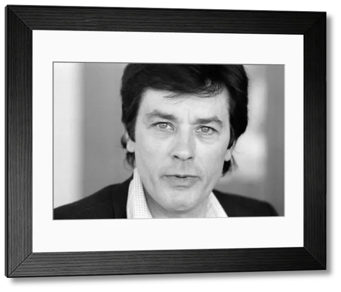 Framed Print : Alain Delon May 1983 French actor Framed Print : Alain Delon May 1983 French actor