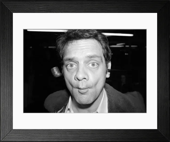 Framed Print : David Jason Actor - September 1974 fooling around at Thames TV