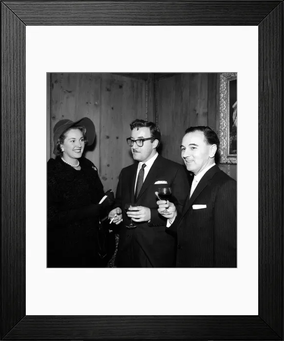 Framed Print : Maurice Woodruff Clairvoyant January 1960 with actor comedian Peter Sellers Framed Print : Maurice Woodruff Clairvoyant January 1960 with actor comedian Peter Sellers