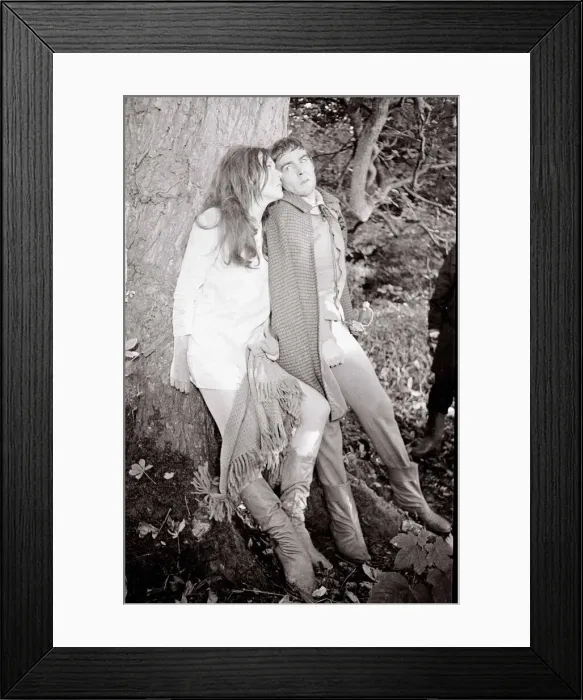Framed Print : Diana Rigg during the filming of A Midsummer Nights Dream William Shakespeare Framed Print : Diana Rigg during the filming of A Midsummer Nights Dream William Shakespeare