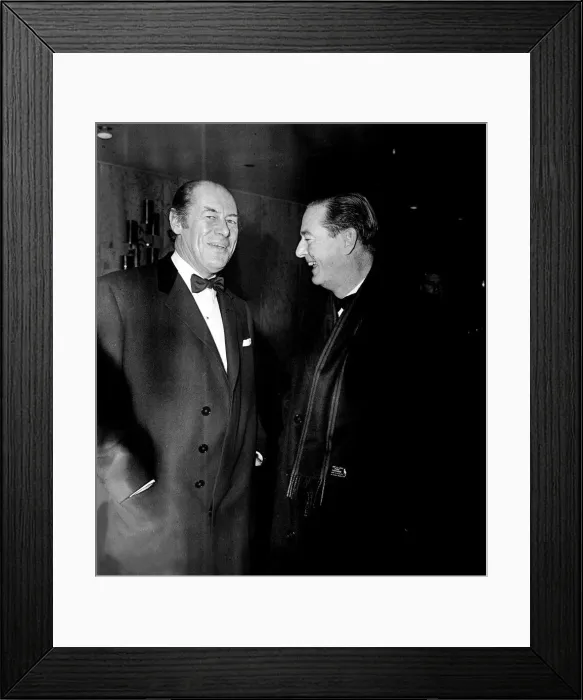 Framed Print : Yellow Rolls Royce Film Premiere December 1964 Rex Harrison Actor (LEFT Framed Print : Yellow Rolls Royce Film Premiere December 1964 Rex Harrison Actor (LEFT