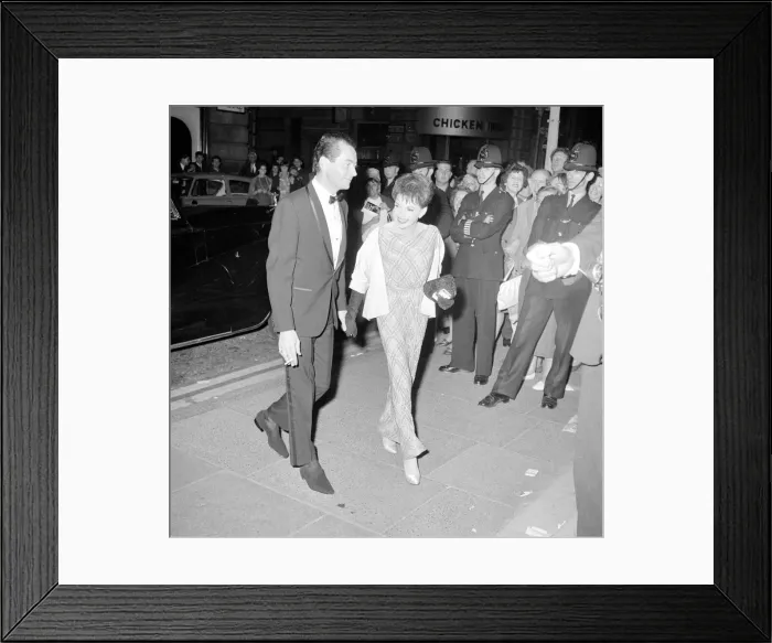 Framed Print : Actress Judy Garland with M. Herron at the Night of 100 Stars. July 1964 Framed Print : Actress Judy Garland with M. Herron at the Night of 100 Stars. July 1964