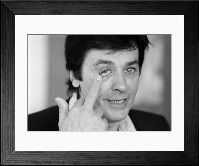Framed Print : Alain Delon May 1983 french actor Framed Print : Alain Delon May 1983 french actor