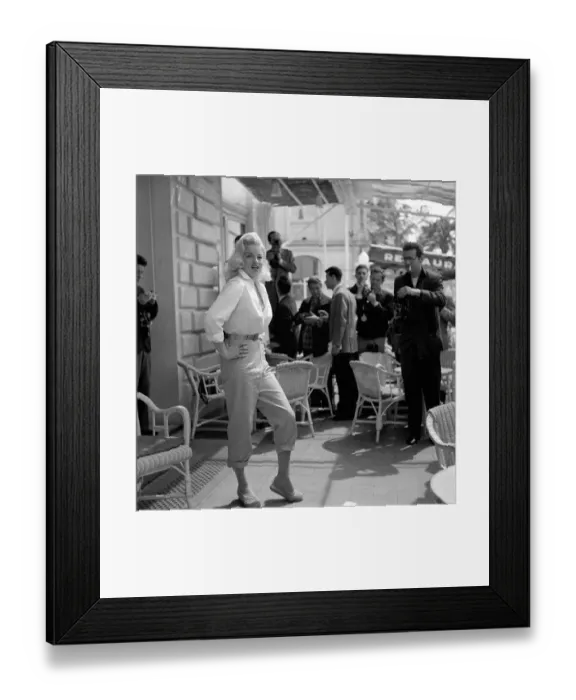Framed Print : Diana Dors May 1956 Actress at cannes film Festival Framed Print : Diana Dors May 1956 Actress at cannes film Festival