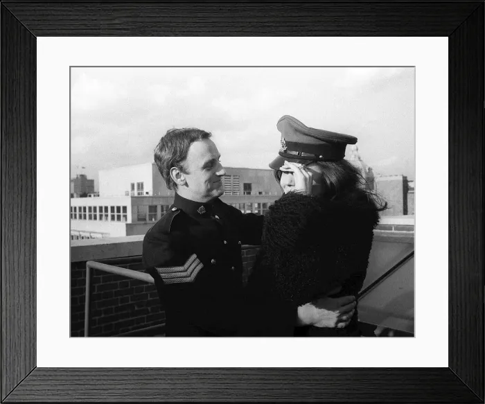 Framed Print : John Thaw March 1966 Actor aged 24 years old starring as Sgt John Mann in