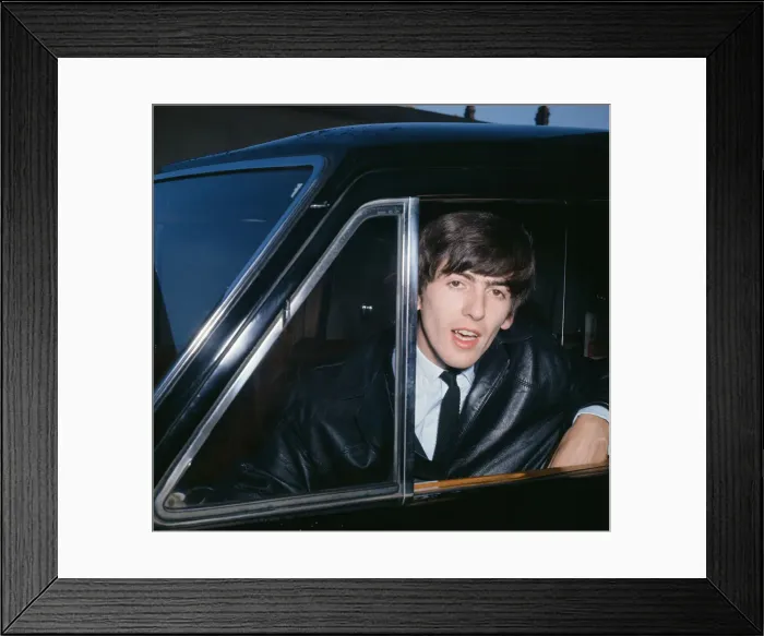 Framed Print : George Harrison of The Beatles, in Porstmouth. 12th November 1963