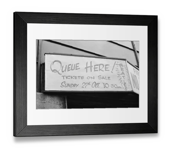 Framed Print : Tickets on sale for the Beatles concert in Newcastle Upon Tyne. 21st November 1963