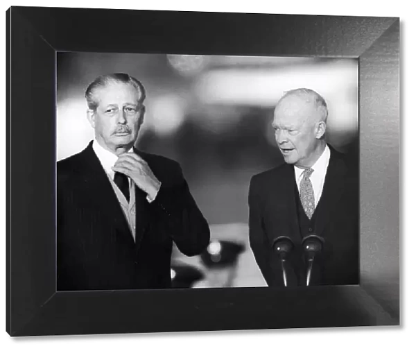 President Dwight Eisenhower (Right) seen here with Prime Minister Harold MacMillian at