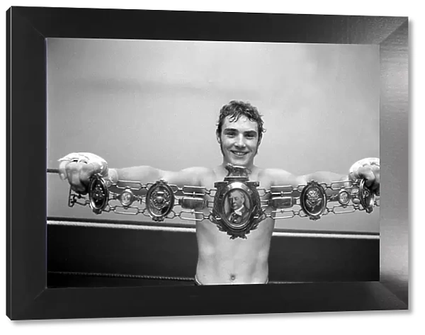 Middleweight boxer Alan Minter October 1972 British Olympic Boxing Bronze Medalist