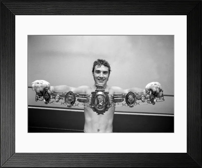 Framed Print : Middleweight boxer Alan Minter October 1972 British Olympic Boxing Bronze Medalist Framed Print : Middleweight boxer Alan Minter October 1972 British Olympic Boxing Bronze Medalist