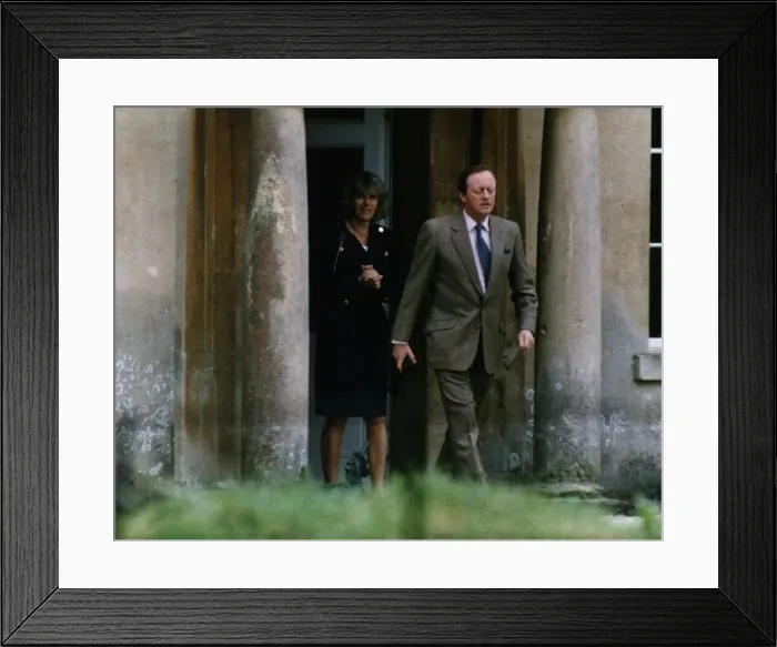 Framed Print : Camilla Parker Bowles with husband Andrew Parker Bowles 1996 Framed Print : Camilla Parker Bowles with husband Andrew Parker Bowles 1996