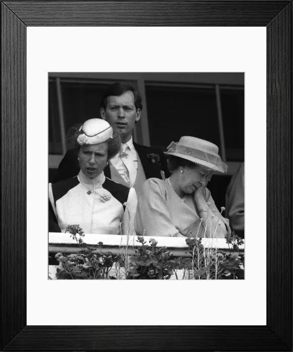 Framed Print : Queen Elizabeth with Princess Anne Circa 1975 Framed Print : Queen Elizabeth with Princess Anne Circa 1975