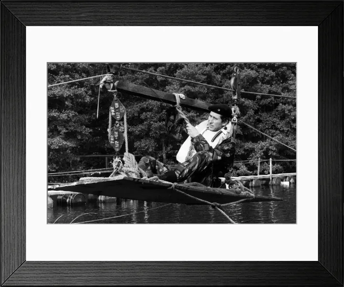 Framed Print : Prince Charles joins manoeuvres at Stanford Camp in fatigues October 1980