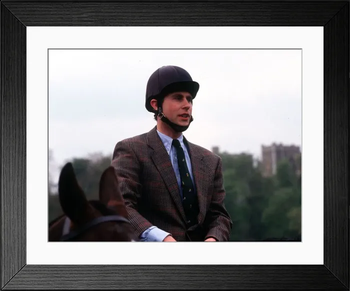 Framed Print : Prince Edward at the Windsor Horse Trials May 1991
