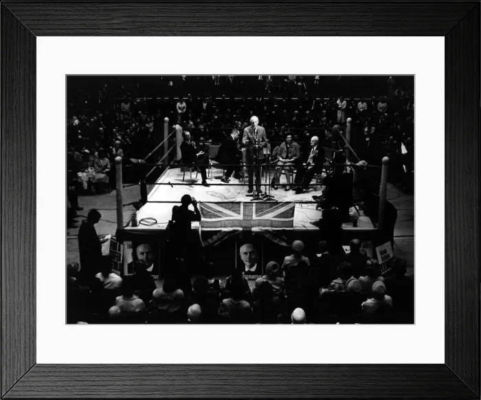 Framed Print : Sir Alec Douglas Home October 1964 Prime Minister Election Campaign - in boxing Framed Print : Sir Alec Douglas Home October 1964 Prime Minister Election Campaign - in boxing