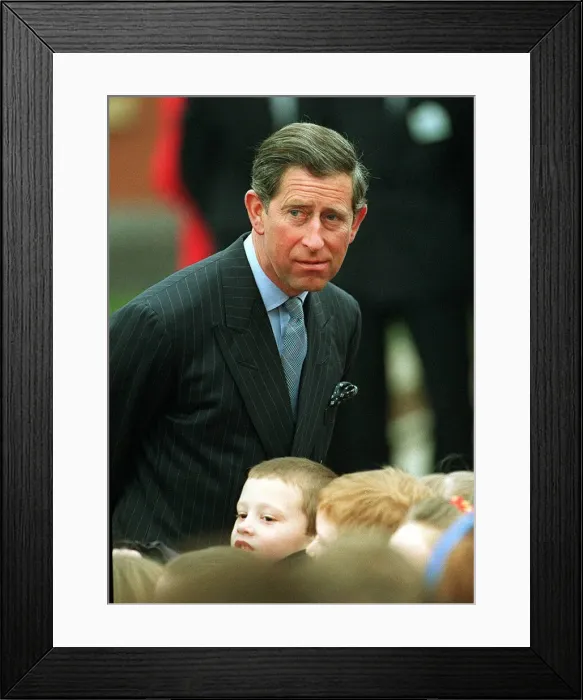 Framed Print : Prince of Wales in Salford, March 1996 Framed Print : Prince of Wales in Salford, March 1996
