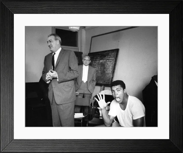 Framed Print : American heavyweight boxer Cassius Clay training ahead of his non-title heavyweight Framed Print : American heavyweight boxer Cassius Clay training ahead of his non-title heavyweight