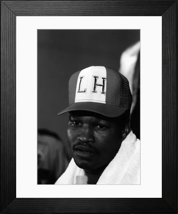Framed Print : Boxing - Larry Holmes v Muhammad Ali ( Cassius Clay ) - 1980