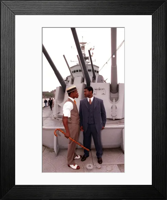 Framed Print : Chris Eubank & Carl Thompson June 1998 At A Press Conference On The Cruiser HMS Framed Print : Chris Eubank & Carl Thompson June 1998 At A Press Conference On The Cruiser HMS