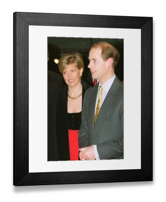Framed Print : Earl and Countess of Wessex attend the Norwegian National ballet at the Sadlers Wells