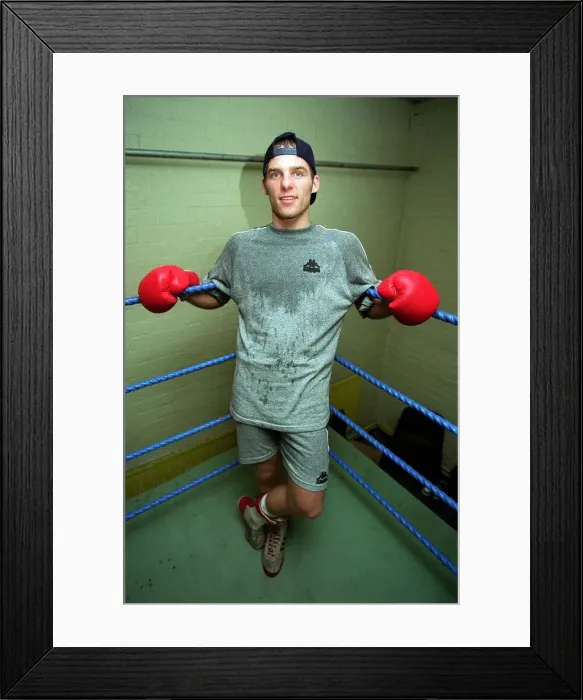 Framed Print : Ryan Rhodes British Boxing Champion In Training Framed Print : Ryan Rhodes British Boxing Champion In Training
