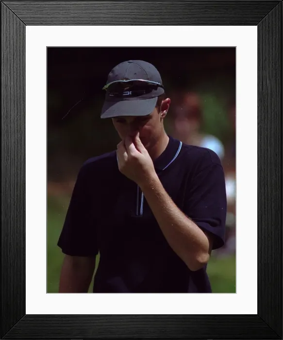 Framed Print : Justin Rose Golfer has a bad first round at the Dutch Open Golf Championships Framed Print : Justin Rose Golfer has a bad first round at the Dutch Open Golf Championships