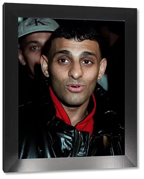 Naseem Hamed Boxing December 1997. Leaving Heathrow for New York