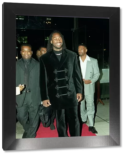 Lennox Lewis Boxing October 98 World heavyweight champion arriving for the MOBO