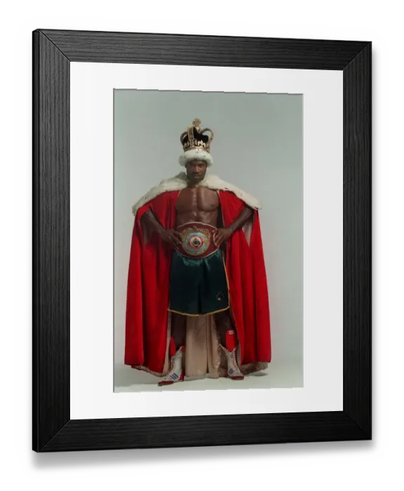 Framed Print : Carl Thompsom Boxing July 98 WBO Cruiserweight champion of the world dressed as a
