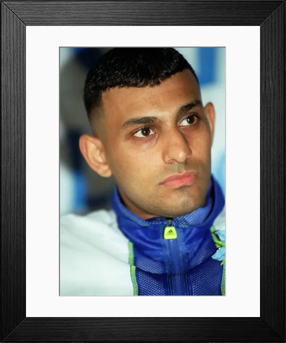 Framed Print : Naseem Hamed Boxing May 98 WBO Featherweight Champion of the world