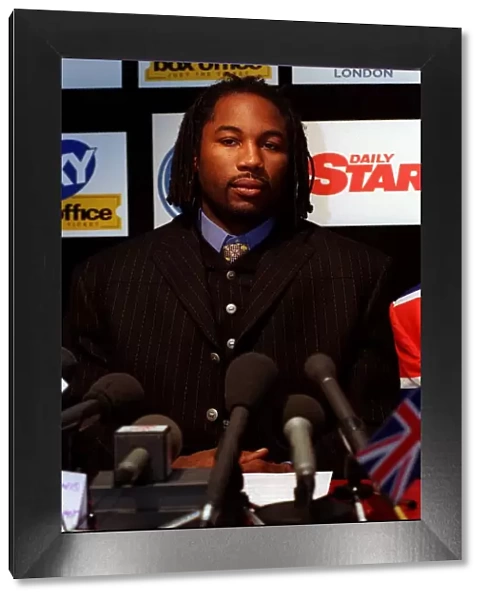 Lennox Lewis Boxing February 98 Inside the Sports Cafe in Londons West End