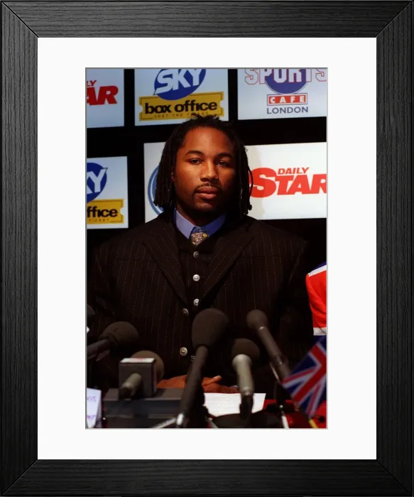 Framed Print : Lennox Lewis Boxing February 98 Inside the Sports Cafe in Londons West End Framed Print : Lennox Lewis Boxing February 98 Inside the Sports Cafe in Londons West End