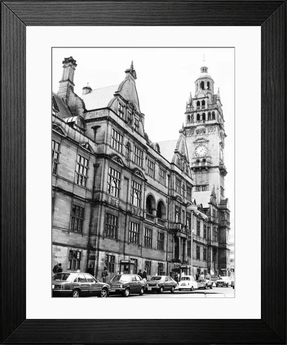 Framed Print : Places Britain Sheffield Town Hall