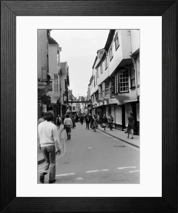 Framed Print : Stonegate, York, North Yorkshire. September 1971 Framed Print : Stonegate, York, North Yorkshire. September 1971