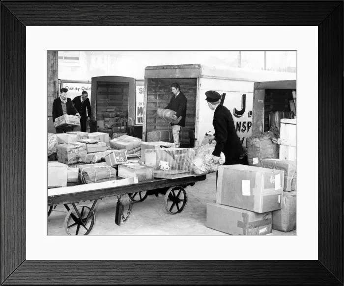 Framed Print : New loading bays in use at Coventry Railway Station. 22nd February 1960 Framed Print : New loading bays in use at Coventry Railway Station. 22nd February 1960