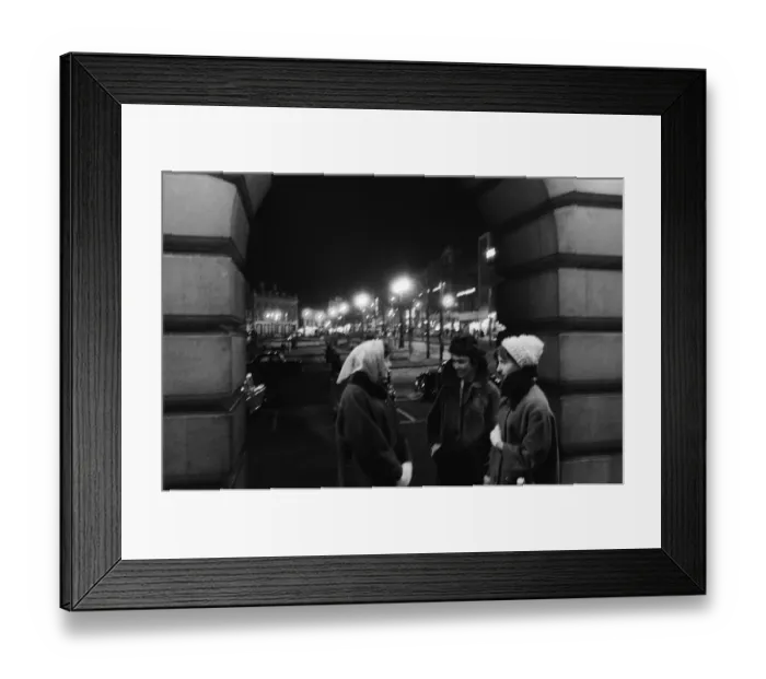 Framed Print : Nottingham City Centre, Saturday Night Sunday Morning Feature 11th - 12th February 1961
