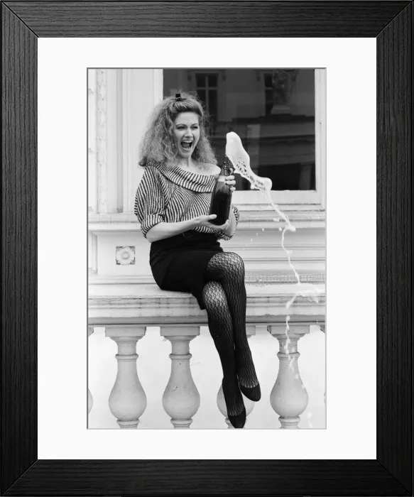 Framed Print : Owner of the Pineapple Dance Studios Debbie Moore celebrates after being named Framed Print : Owner of the Pineapple Dance Studios Debbie Moore celebrates after being named