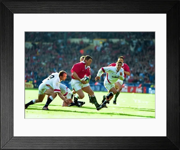 Framed Print : PIC: ROB NORMAN. 12 / 4 / 99. WALES V ENGLAND Framed Print : PIC: ROB NORMAN. 12 / 4 / 99. WALES V ENGLAND