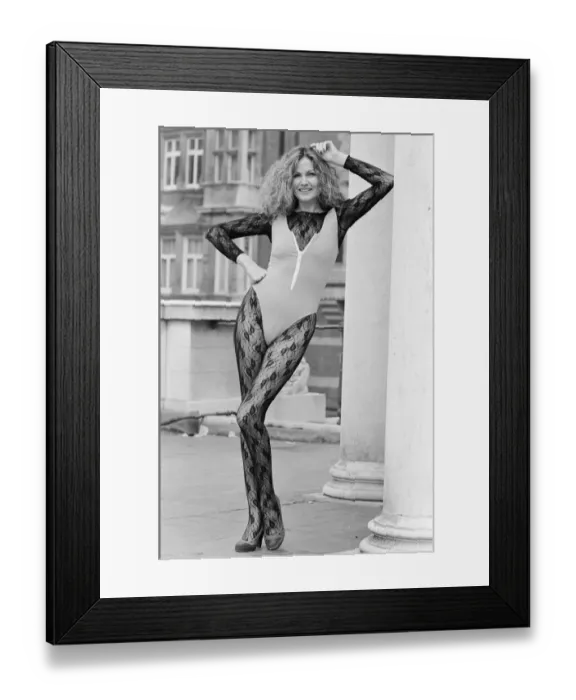 Framed Print : Owner of the Pineapple Dance Studios Debbie Moore, modelling one of her own leotard Framed Print : Owner of the Pineapple Dance Studios Debbie Moore, modelling one of her own leotard