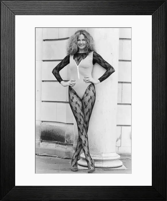 Framed Print : Owner of the Pineapple Dance Studios Debbie Moore, modelling one of her own leotard
