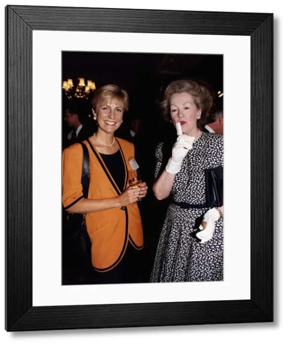 Framed Print : Jill Dando TV Presenter with Countess Raine Spencer Framed Print : Jill Dando TV Presenter with Countess Raine Spencer