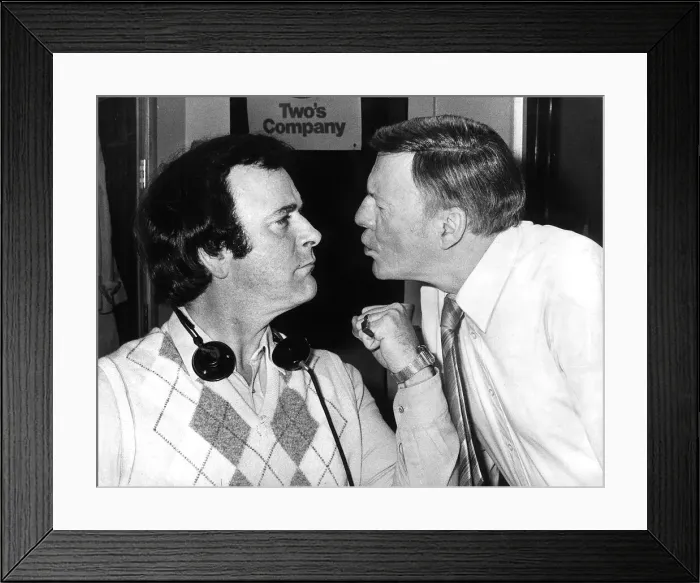 Framed Print : Terry Wogan the TV Presenter with Jimmy young