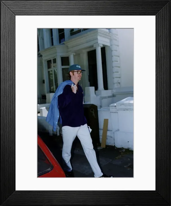 Framed Print : Chris Evans TV Presenter Walking Down The Street Framed Print : Chris Evans TV Presenter Walking Down The Street