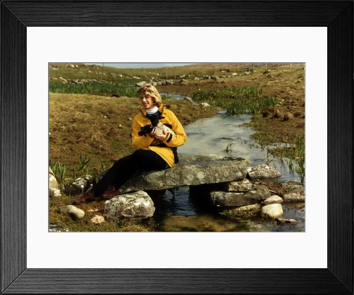 Framed Print : Selina Scott TV Presenter in the Highlands Framed Print : Selina Scott TV Presenter in the Highlands