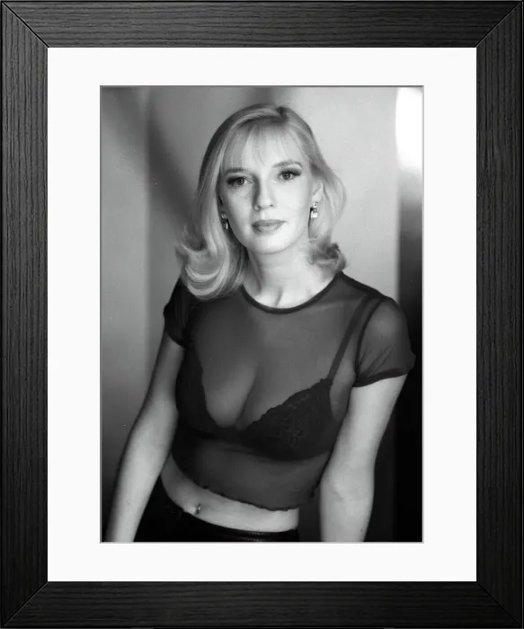 Framed Print : Helen Gibson TV Presenter on Live TV