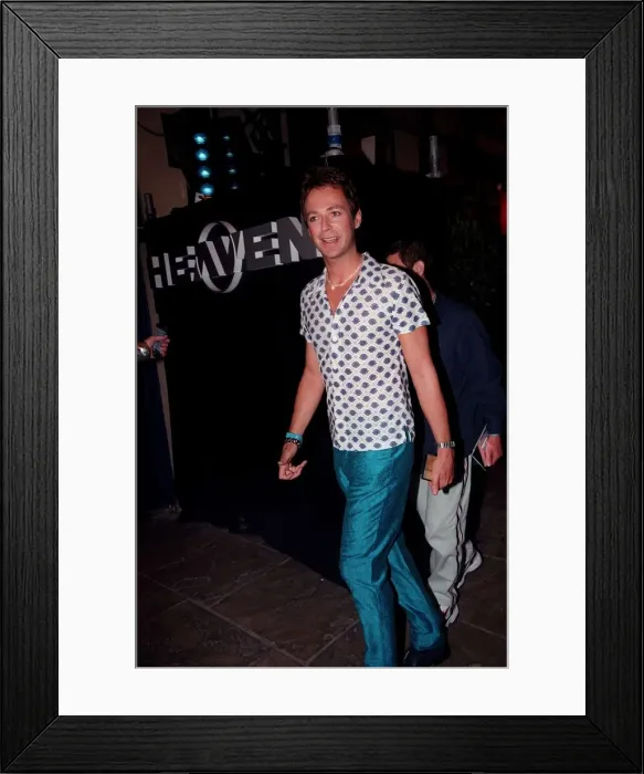 Framed Print : Julian Clary Comedian / TV Presenter August 1998 Arriving at Heaven nightclub Framed Print : Julian Clary Comedian / TV Presenter August 1998 Arriving at Heaven nightclub